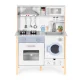 Wooden play kitchen for children with LED, sounds, oven, washing machine, ECOTOYS