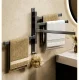 Towel Holder with Movable Arms, Black