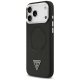 Guess iPhone 17 Pro Case PU Leather Triangle Logo MagSafe, Black