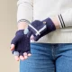 Women\'s / Children\'s Winter Convertible Phone Mitten Gloves - Black