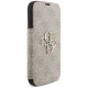 Guess iPhone 17 Pro Wallet Case Book 4G Metal Logo, Pink