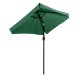 MultiGarden Rectangular Tilting Garden Parasol with Crank 200x140 cm, Green