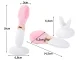 Electric Sonic Facial Cleansing Brush Massager with Stand, Pink