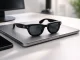 Smart AI Glasses with Full HD Camera and Voice Translator, Black