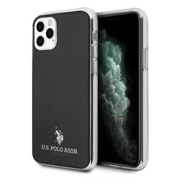 Apple iPhone 11 Pro Max 6.5" US Polo Shiny Case Cover (USHCN65TPUBK), Black