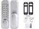 Mechanical Combination Door Lock with Handle, Battery-Free