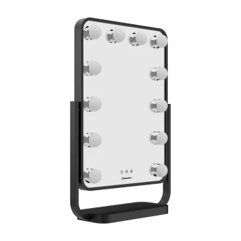 Makiažo veidrodis su LED apšvietimu Humanas HS-HM01, juodas