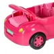 Pink Doll Convertible Car with Doll, Dog and Picnic Basket, 4 pcs