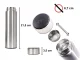 Smart Thermal Mug Bottle Thermos Flask with LCD Display and Temperature Sensor - 500ml, Silver