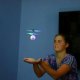 Flying LED disco ball