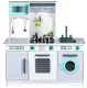 Large wooden play kitchen for children with metal accessories, ECOTOYS