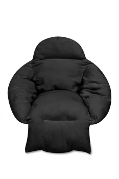 LUARO XXL Cushion for "Stork's Nest" Hanging Swing, Black