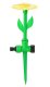 Automatic Flower-Shaped Garden Sprinkler with 1/2\" Hose Connector, Green