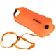 Swimming Safety Buoy with Dry Bag and Whistle, 28L, Orange