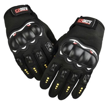 Armored Motorcycle Gloves with Hard Knuckle Protection for Riders