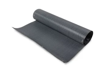 Decorative Privacy Mesh MIKKO RATTAN MK03 with Rings, 1 x 20 m, Graphite Grey
