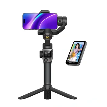 Aochuan S3 Smartphone Gimbal with Additional Screen, Black