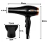 Hair Dryer 2200W with 3 Temperature Settings and Ionization, Black