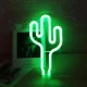Decorative LED Neon Cactus Lamp, Green