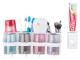 Toothbrush and Cup Organizer with Toothpaste Dispenser, White