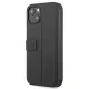 BMW Signature Genuine Leather Book Case for iPhone 13 mini, Black