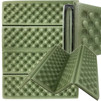 Folding Foam Tourism Sitting Mat 29.5x39cm, Green