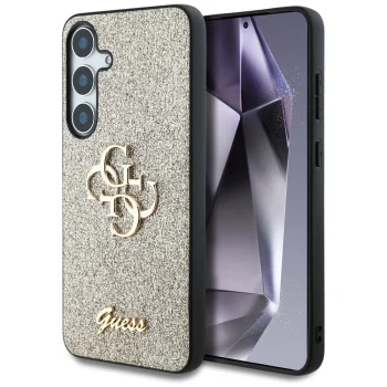 Guess Fixed Glitter Case for Samsung Galaxy S25, Gold