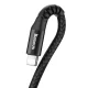 USB to Lightning Cable Baseus Fish Eye Spring 1m 2A Black
