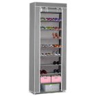 Massido Textile Shoe Cabinet, Gray