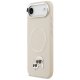 Karl Lagerfeld Karl & Choupette Pins MagSafe Case for iPhone Air Beige