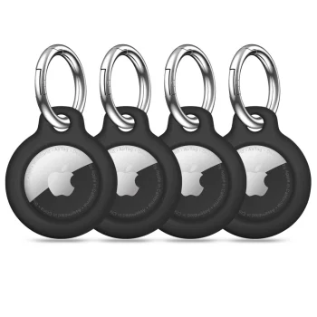 Case for Apple AirTag 1 / 2 Tech-Protect Rough, 4-Pack, Black