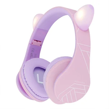 PowerLocus P2 Kids Wireless Headphones, Purple/Pink