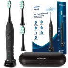 Berdsen Sonica B3 Sonic Toothbrush Set with Travel Case, Black