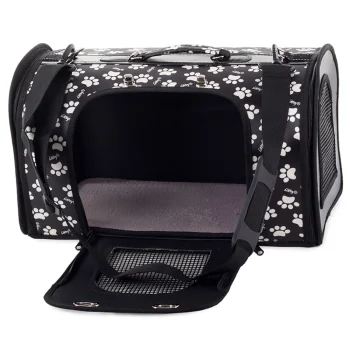 Pet Carrier Bag for Dogs and Cats, 44 cm, Black