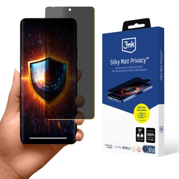 Motorola Edge 50 Pro 3MK Silky Matt Privacy Hydrid Flexible Protecion Glass