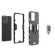 Ring Armor Hybrid Case with Magnetic Holder for OnePlus Ace, Black
