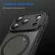 Dėklas iPhone 18 Pro / 17 Pro magnetinis matinis, juodas