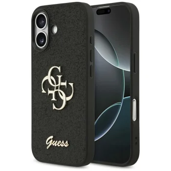 Guess 4G Strap 4G Classic Logo Case for Apple iPhone 17, Black
