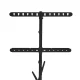 Maclean MC-182 B TV Floor Stand, 37-80\", VESA 600x400, 60kg
