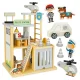Wooden Police Station Playset for Kids