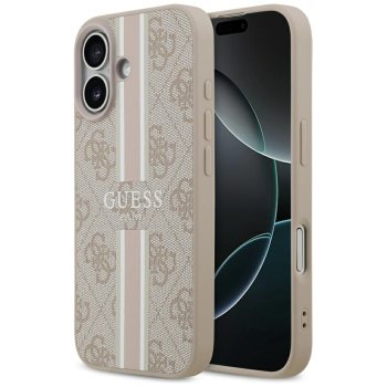 Guess 4G Printed Stripes MagSafe Phone Case Cover iPhone 17 - Pink