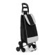 ModernHome Stair Climbing Shopping Trolley with 6 Wheels, 25L, Black