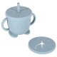Ikonka KX4526_4 Silicone Baby Tableware Set Crab, 9 Pieces, Blue