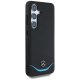 Mercedes Leather Contrasted Blue MagSafe Case for Samsung Galaxy S25, Black