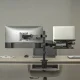 Monitor Arm with Laptop Tray 17\"-32\" Screen 10\"-15.6\" Laptop