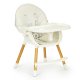 ECOTOYS 2-in-1 Convertible High Chair for Baby & Toddler, Beige