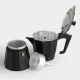 Moka Pot Espresso Coffee Maker 300ml - 6 Cup, Black