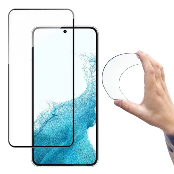 Wozinsky Full Cover Flexi Hybrid Tempered Glass with Frame for Samsung Galaxy S22+ (S22 Plus) Clear