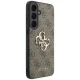 Guess Leather 4G Metal Logo Case for Samsung Galaxy S26 FE, Brown