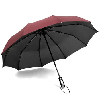 Automatic Folding Umbrella, Red